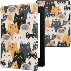 Kwmobile etui compatible avec kindle paperblanc 11e génération - étui à rabat magnétique tablette ereader similicuir pour kindle