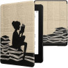 Kwmobile etui compatible avec kindle paperblanc 11e génération - étui à rabat magnétique tablette ereader similicuir pour kindle