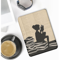 Kwmobile etui compatible avec kindle paperblanc 11e génération - étui à rabat magnétique tablette ereader similicuir pour kindle