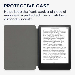 Kwmobile etui compatible avec kindle paperblanc 11e génération - étui à rabat magnétique tablette ereader similicuir pour kindle