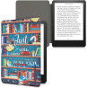 Kwmobile etui compatible avec kindle paperblanc 11e génération - étui à rabat magnétique tablette ereader similicuir pour kindle