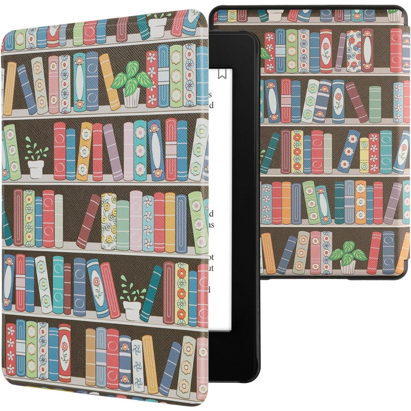 Kwmobile etui compatible avec kindle paperblanc 11e génération - étui à rabat magnétique tablette ereader similicuir pour kindle