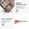 Kwmobile etui compatible avec kindle paperblanc 11e génération - étui à rabat magnétique tablette ereader similicuir pour kindle