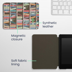 Kwmobile etui compatible avec kindle paperblanc 11e génération - étui à rabat magnétique tablette ereader similicuir pour kindle