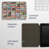 Kwmobile etui compatible avec kindle paperblanc 11e génération - étui à rabat magnétique tablette ereader similicuir pour kindle