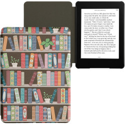 Kwmobile etui compatible avec kindle paperblanc 11e génération - étui à rabat magnétique tablette ereader similicuir pour kindle