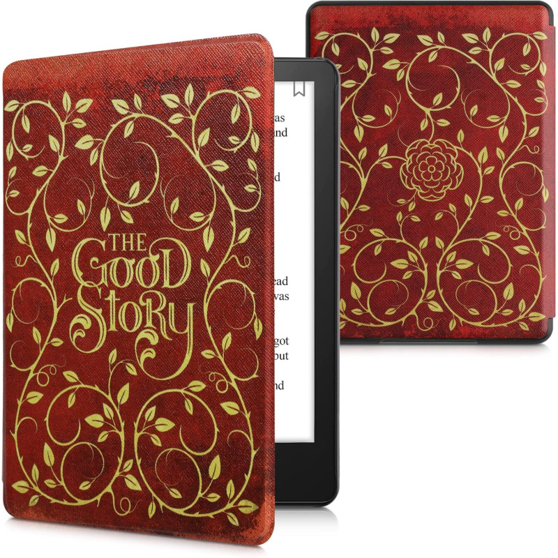 Kwmobile etui compatible avec kindle paperblanc 11e génération - étui à rabat magnétique tablette ereader similicuir pour kindle