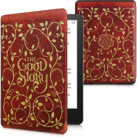 Kwmobile etui compatible avec kindle paperblanc 11e génération - étui à rabat magnétique tablette ereader similicuir pour kindle