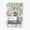 Kwmobile étui compatible avec kobo libra colour coque - étui à rabat magnétique tablette ereader similicuir avec sangle - noir-b