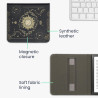 kwmobile Étui Compatible avec Kobo Libra Colour Coque - Étui à Rabat magnétique Tablette eReader Similicuir avec Sangle - Bleu f