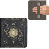 kwmobile Étui Compatible avec Kobo Libra Colour Coque - Étui à Rabat magnétique Tablette eReader Similicuir avec Sangle - Bleu f