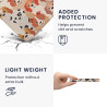 kwmobile Étui Compatible avec Kobo Libra Colour Coque - Étui à Rabat magnétique Tablette eReader Similicuir avec Sangle - Blanc-
