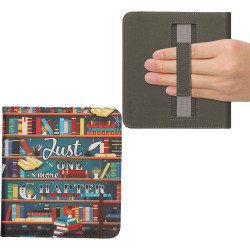 kwmobile Étui Compatible avec Kobo Libra Colour Coque - Étui à Rabat magnétique Tablette eReader Similicuir avec Sangle - Multic