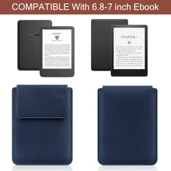 Hoyixi housse universelle pour 6,8 pouces kobo/voyaga/pocketbook/tolino e-book reader compatible 7" kindle paperblanc 2024/6.8" 