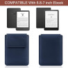 Hoyixi housse universelle pour 6,8 pouces kobo/voyaga/pocketbook/tolino e-book reader compatible 7" kindle paperblanc 2024/6.8" 