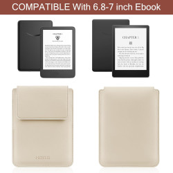 Hoyixi housse universelle pour 6,8 pouces kobo/voyaga/pocketbook/tolino e-book reader compatible 7" kindle paperblanc 2024/6.8" 