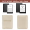Hoyixi housse universelle pour 6,8 pouces kobo/voyaga/pocketbook/tolino e-book reader compatible 7" kindle paperblanc 2024/6.8" 