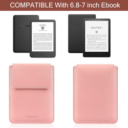 Hoyixi housse universelle pour 6,8 pouces kobo/voyaga/pocketbook/tolino e-book reader compatible 7" kindle paperblanc 2024/6.8" 