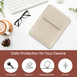 Hoyixi housse universel pour 6 inch e-book reader compatible 6" kindle 2025-2012/6" all-new kindle/kobo/tolino,6" ereader étui p