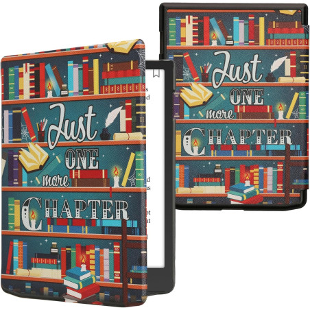 kwmobile Étui Compatible avec Pocketbook InkPad 4 / Color 3 / Color 2 Coque - Étui à Rabat magnétique Tablette eReader Similicui