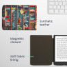 kwmobile Étui Compatible avec Pocketbook InkPad 4 / Color 3 / Color 2 Coque - Étui à Rabat magnétique Tablette eReader Similicui