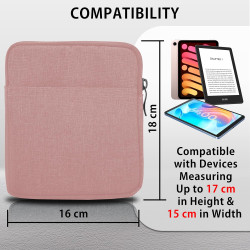 MyGadget Pochette Nylon pour Tablette jusqu'à 7 Pouces - Protection pour 17 x 14,5 cm - ex. Kindle Oasis 9e & 10e Génération - R