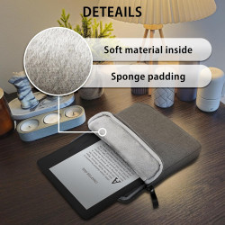 MyGadget Pochette Nylon pour Tablette jusqu'à 7 Pouces - Protection pour 17 x 14,5 cm - ex. Kindle Oasis 9e & 10e Génération - G