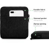 MyGadget Pochette Nylon pour Tablette jusqu'à 7 Pouces - Protection pour 17 x 14,5 cm - ex. Kindle Oasis 9e & 10e Génération - N