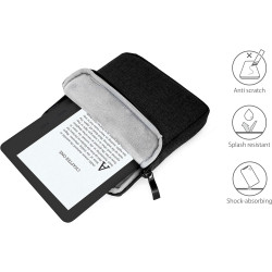 MyGadget Pochette Nylon pour Tablette jusqu'à 7 Pouces - Protection pour 17 x 14,5 cm - ex. Kindle Oasis 9e & 10e Génération - N