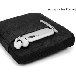 MyGadget Pochette Nylon pour Tablette jusqu'à 7 Pouces - Protection pour 17 x 14,5 cm - ex. Kindle Oasis 9e & 10e Génération - N