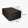 kwmobile Housse Compatible avec Canon Pixma TS5150 / 5151 / MG 2555 - Housse de Protection pour imprimante - Gris foncé