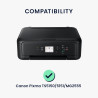 kwmobile Housse Compatible avec Canon Pixma TS5150 / 5151 / MG 2555 - Housse de Protection pour imprimante - Gris foncé