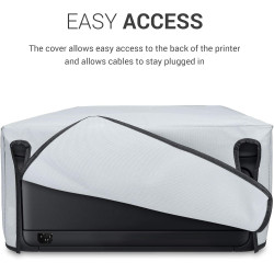 kwmobile Housse Compatible avec Canon Pixma TS5150 / 5151 / MG 2555 - Housse de Protection pour imprimante - Gris Clair