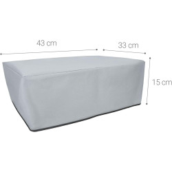 kwmobile Housse Compatible avec Canon Pixma TS5150 / 5151 / MG 2555 - Housse de Protection pour imprimante - Gris Clair