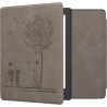 kwmobileÉtui Compatible avec Kobo Aura H2O Edition 2 Coque - Étui à Rabat magnétique tabletteeReader Similicuir - Gris
