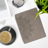kwmobileÉtui Compatible avec Kobo Aura H2O Edition 2 Coque - Étui à Rabat magnétique tabletteeReader Similicuir - Gris