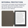 kwmobileÉtui Compatible avec Kobo Aura H2O Edition 2 Coque - Étui à Rabat magnétique tabletteeReader Similicuir - Gris