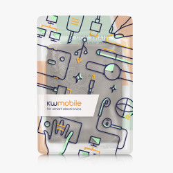 kwmobileÉtui Compatible avec Kobo Aura H2O Edition 2 Coque - Étui à Rabat magnétique tabletteeReader Similicuir - Gris