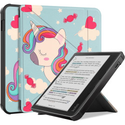 Antichoc Housse pour KOBO Libra Colour Coque - Étui KOBO Libra Colour 7" Liseuse eBook Housse avec Support Pliant Housse Protect