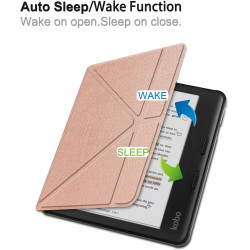 Antichoc Housse pour KOBO Libra Colour Coque - Étui KOBO Libra Colour 7" Liseuse eBook Housse avec Support Pliant Housse Protect