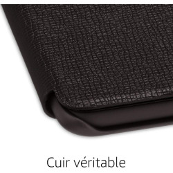 Étui amazon en cuir pour kindle paperblanc (10ème génération - modèle 2018), noir