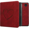 kwmobileÉtui Compatible avec Kobo Libra Colour Coque - Étui à Rabat magnétique tabletteeReader Similicuir - Rouge foncé