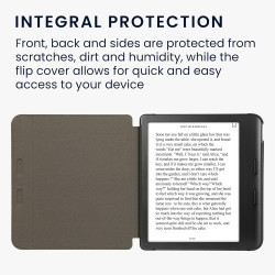 kwmobileÉtui Compatible avec Kobo Libra Colour Coque - Étui à Rabat magnétique tabletteeReader Similicuir - Rouge foncé