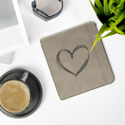 kwmobileÉtui Compatible avec Kobo Libra Colour Coque - Étui à Rabat magnétique tabletteeReader Similicuir - Gris