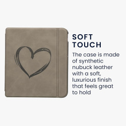 kwmobileÉtui Compatible avec Kobo Libra Colour Coque - Étui à Rabat magnétique tabletteeReader Similicuir - Gris