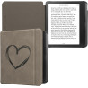 kwmobileÉtui Compatible avec Kobo Libra Colour Coque - Étui à Rabat magnétique tabletteeReader Similicuir - Gris