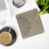 kwmobileÉtui Compatible avec Kobo Libra Colour Coque - Étui à Rabat magnétique tabletteeReader Similicuir - Gris