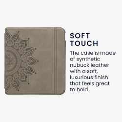 kwmobileÉtui Compatible avec Kobo Libra Colour Coque - Étui à Rabat magnétique tabletteeReader Similicuir - Gris