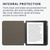 kwmobileÉtui Compatible avec Kobo Libra Colour Coque - Étui à Rabat magnétique tabletteeReader Similicuir - Gris