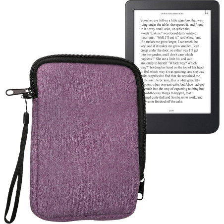 kwmobile Étui Compatible avec 6" eReader Étui - Coque de Protection pour Liseuse Électronique eReader en Tissu 17 x 12 x 2 cm - 
